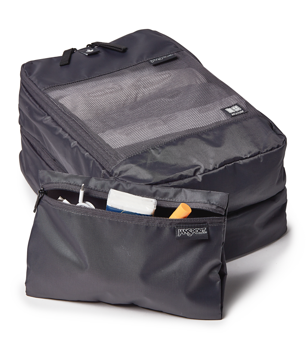 22" Carry On Luggage Packing Cubes Smokey Grit Set
