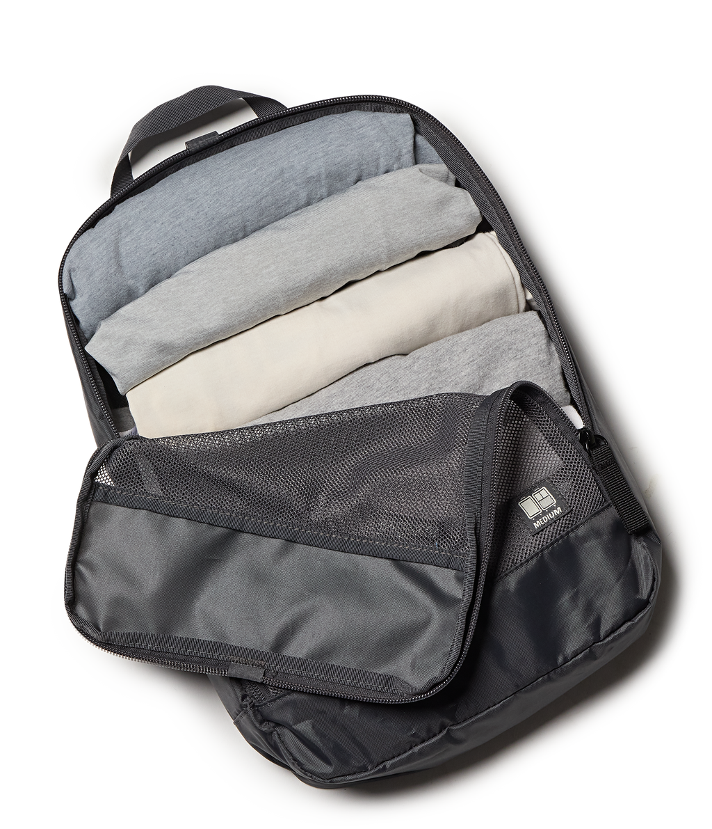 26" Checked Luggage Packing Cubes Smokey Grit Set