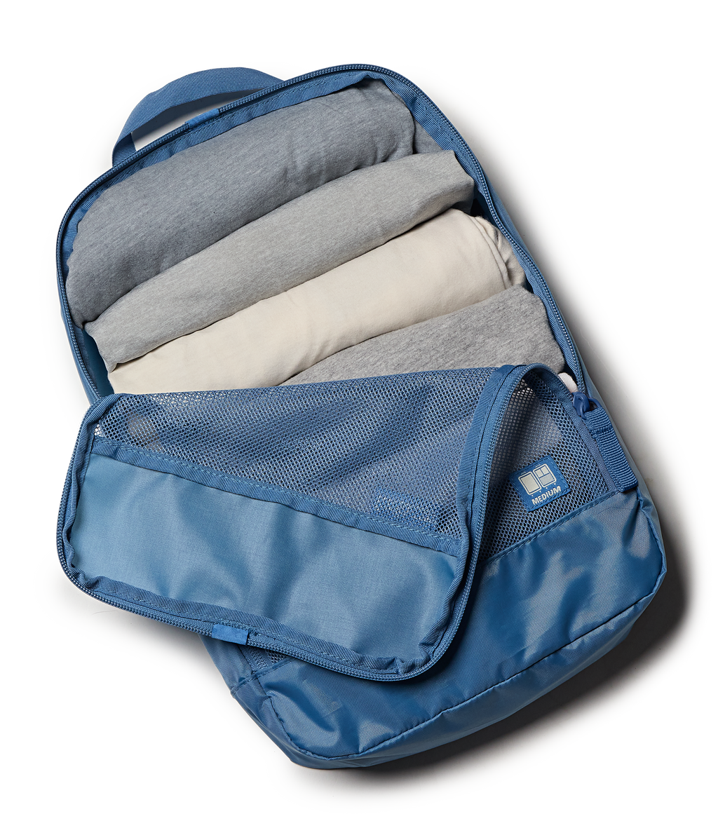 22" Carry On Luggage Packing Cubes Elemental Blue Set