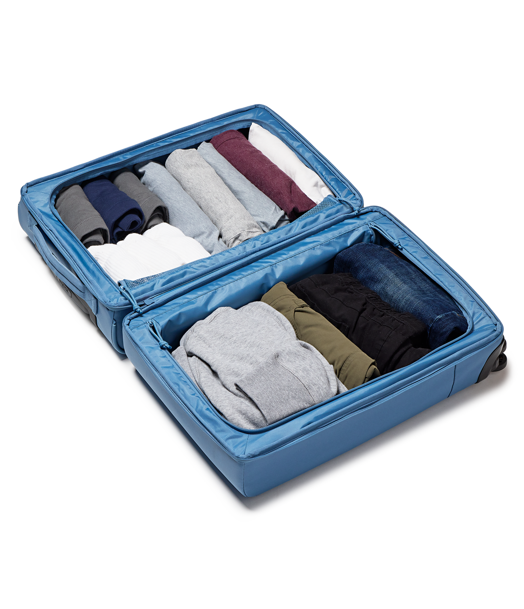 22" Carry On Luggage Packing Cubes Elemental Blue Set