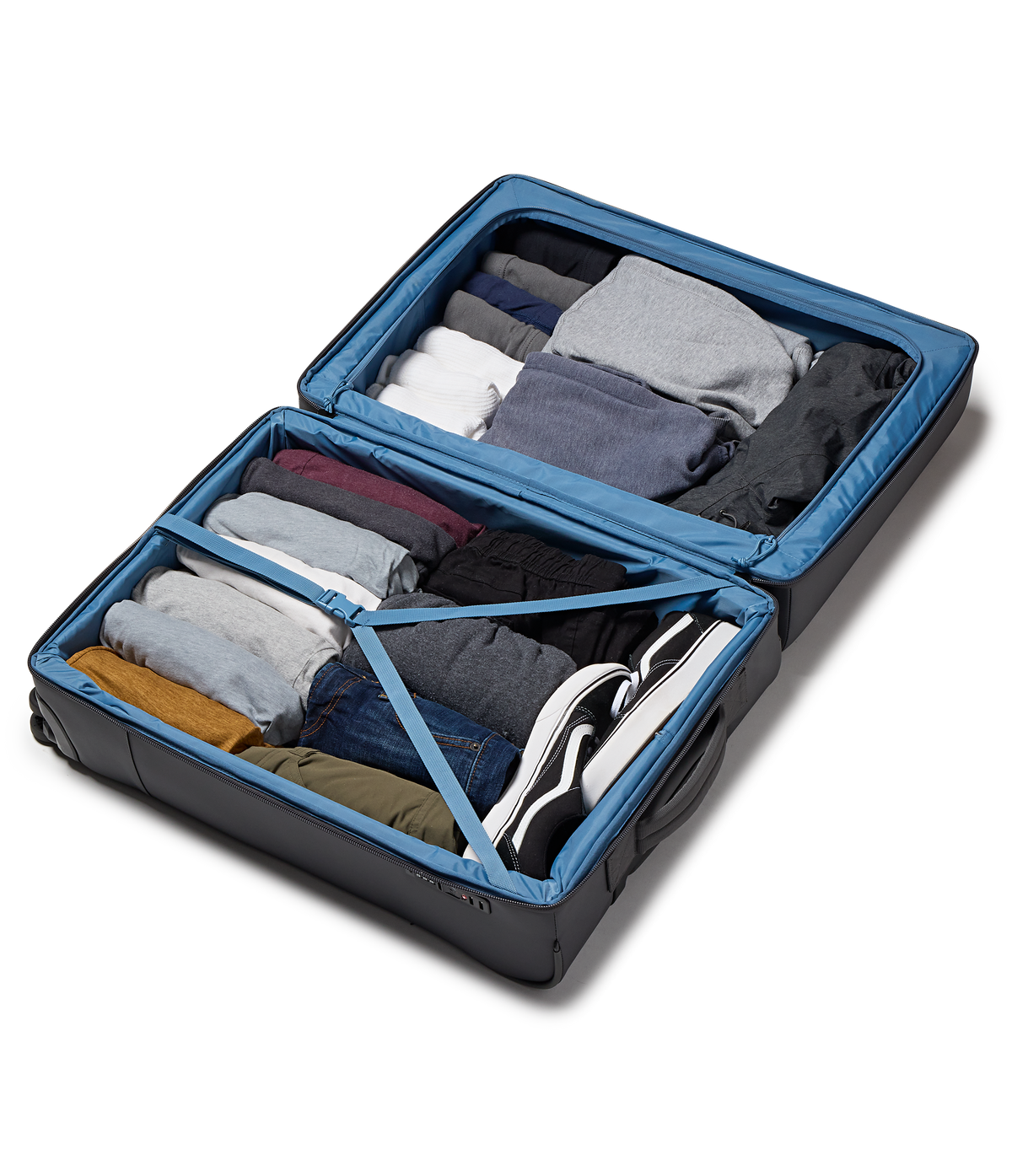26" Checked Luggage Tech Organizer Smokey Grit Set