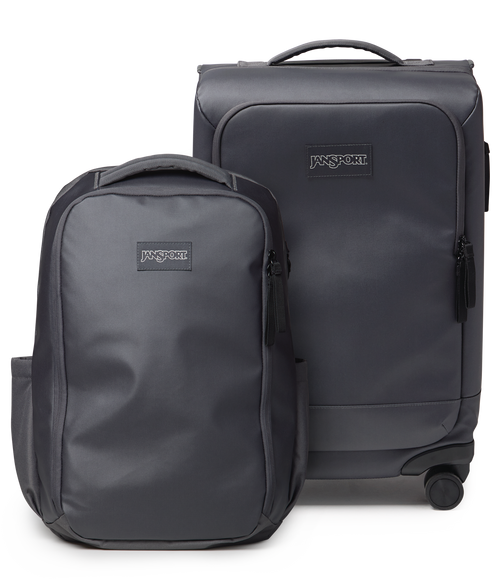 22" Carry On Luggage Travel Pack 30L Smokey Grit Set